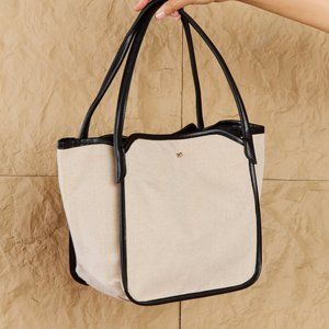 Fame Braided Semi Circle Tote Bag